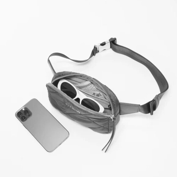 MZ Wallace Quilted Madison Belt Bag Black $195 - Picture 5 of 7